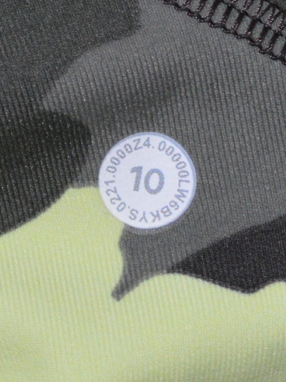 Lululemon Swift Speed High Rise Crop 21 Camo Leggings Size 10 Luxtreme - Picture 5 of 15